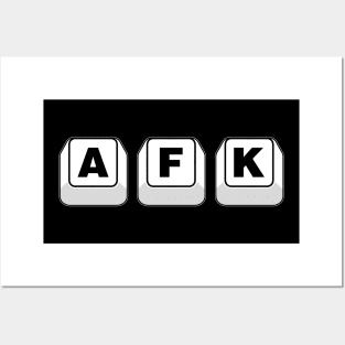 AFK "Away From Keyboard" Video Game Posters and Art